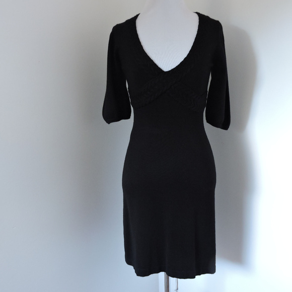 BUFFALO BY DAVID BITTON BLACK SWEATER DRESS XS - Picture 2 of 6